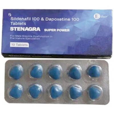 藍鑽STENAGRA SUPER POWER雙效威而鋼助勃延時威而鋼網購